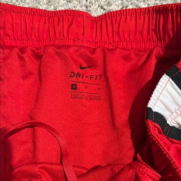 Nike Red and White Athletic Shorts Lightweight Design - Picture 2 of 2
